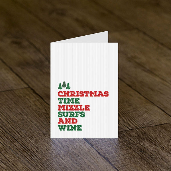 Mizzle Surfs Greeting Card