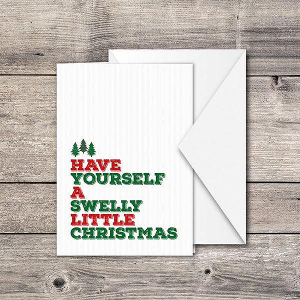 Swelly Christmas Greeting Card