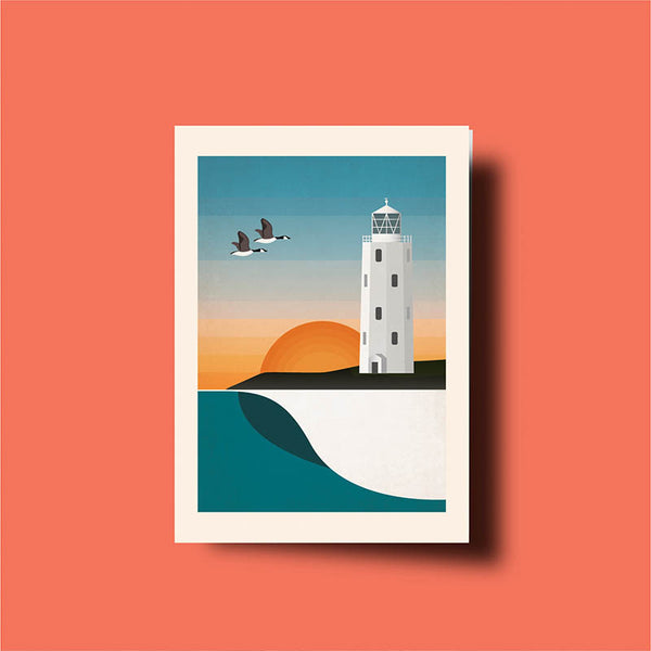 Godrevy Geese Greeting Card