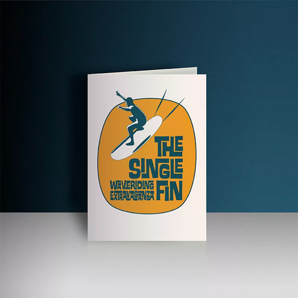 Wave Riding Greeting Card
