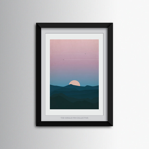 Super Seconds - Moonrise Mountains Art Print