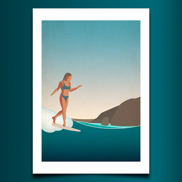 Rise and Glide Art Print (Blue Sky Version)