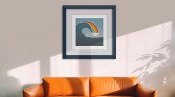 Rainbow surf art design