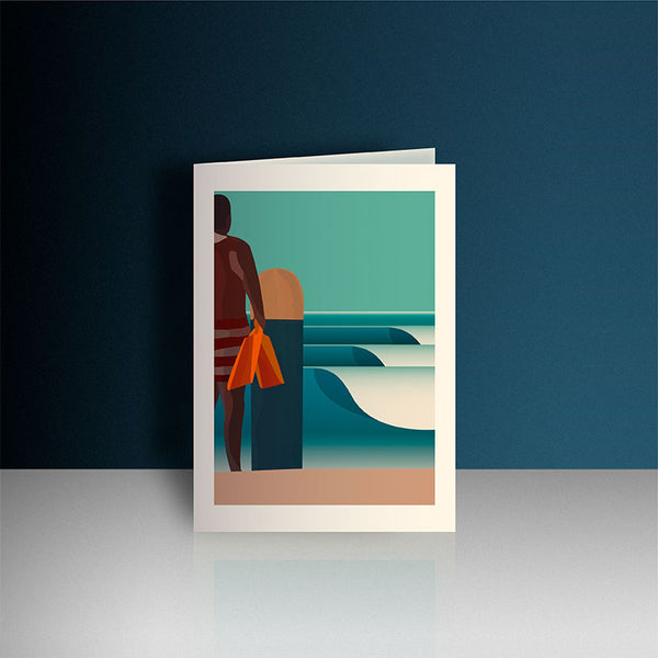 Belly Boarder Greeting Card
