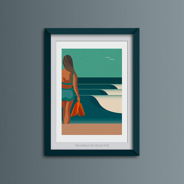Body Surfer Art Print