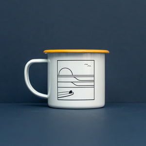 Sunrise Surf Enamel Mug