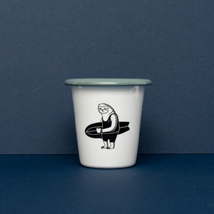 Surfed Out Sloth Enamel Tumbler