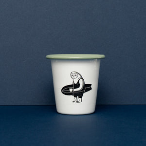 Surfed Out Sloth Enamel Tumbler