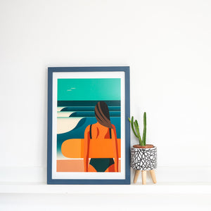 Framed Tangerine Dreams Art Print (Click & Collect)