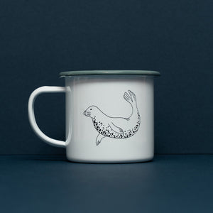 Grey Seal Enamel Mug