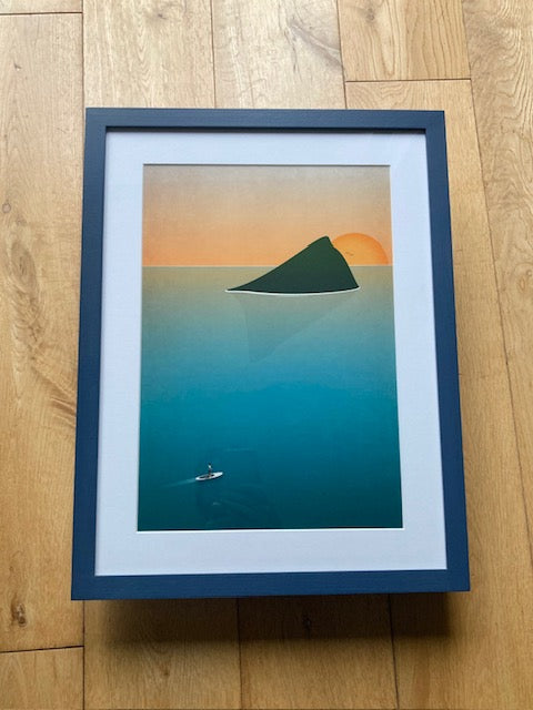 Framed Wembury Art Print (Click & Collect)