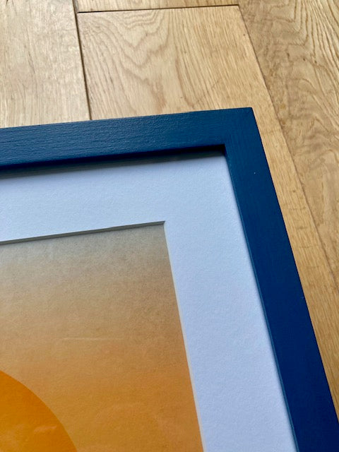 Framed Sunset Surf Art Print (Click & Collect)