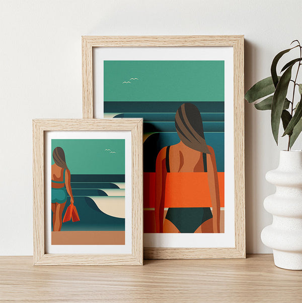 Body Surfer Art Print