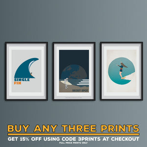 September Waves Art Print