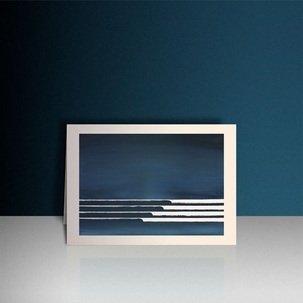 Midnight Waves Greeting Card