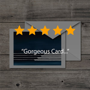 Midnight Waves Greeting Card