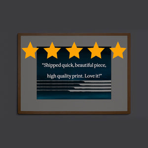 Midnight Waves Seascape Art Print