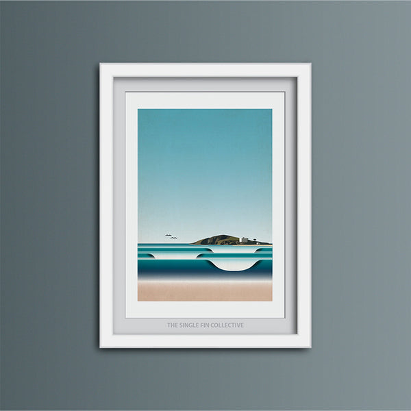 Burgh Island Art Print
