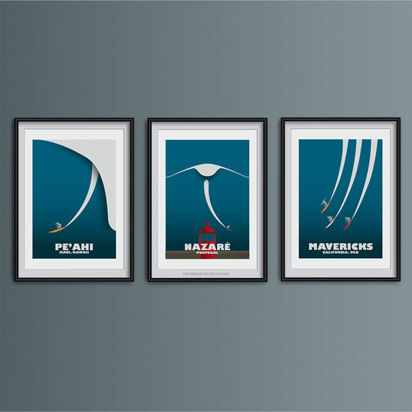 Peahi Big Wave Art Print