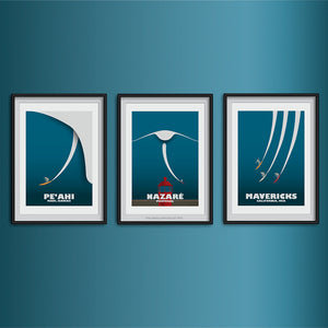 Peahi Big Wave Art Print