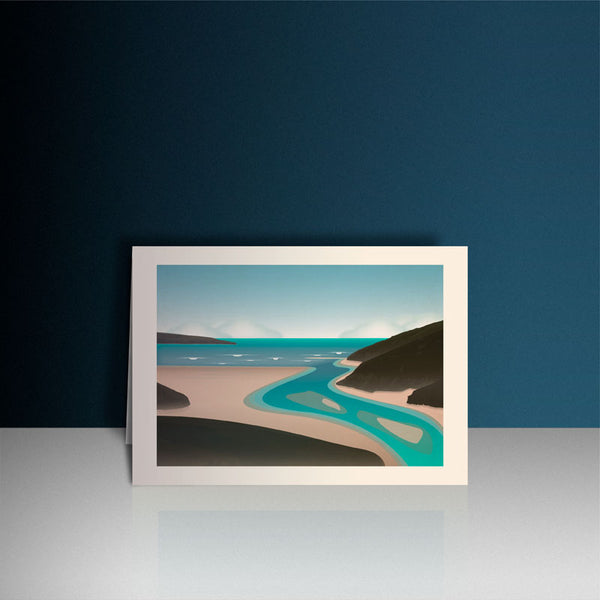 Crantock Beach Greeting Card