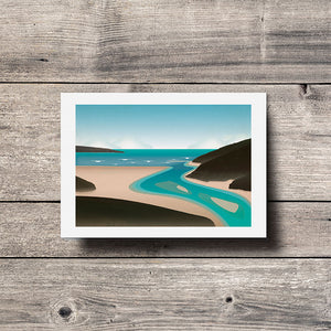 Crantock Beach Greeting Card