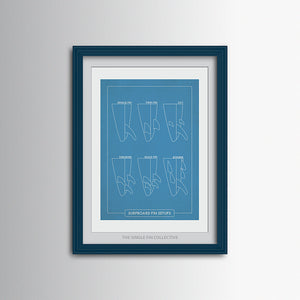 Surfboard Fin Setup Art Print