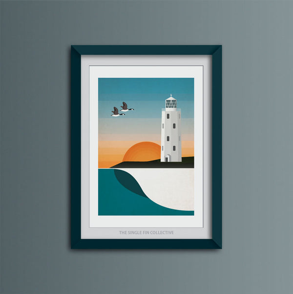 Godrevy Geese Art Print