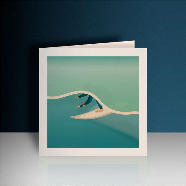 Tube Ride Greeting Card