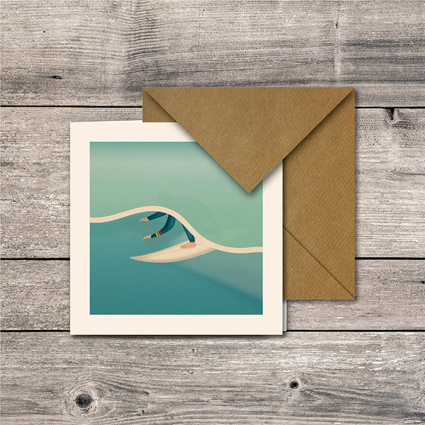 Tube Ride Greeting Card