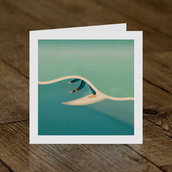 Tube Ride Greeting Card