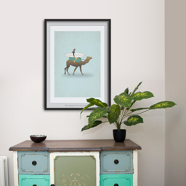 Camel Travel Art Print