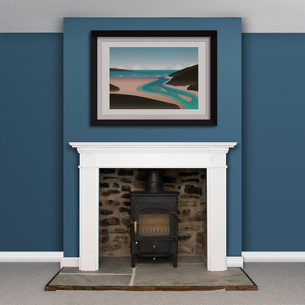 Crantock Surf Spot Art Print
