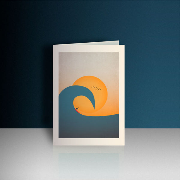 Overhead Wave Greeting Card