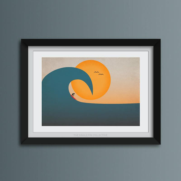 Overhead Wave Landscape Art Print