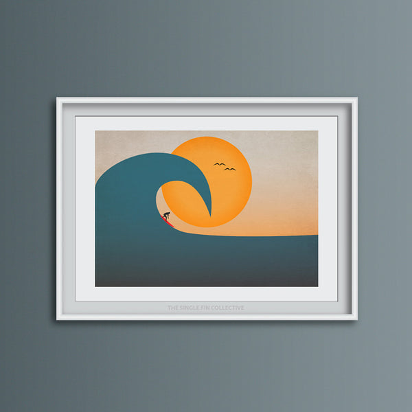 Overhead Wave Landscape Art Print