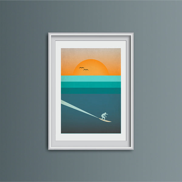 Down The Line Art Print