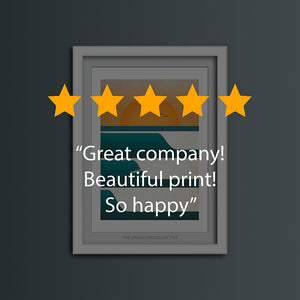 Sunset Surf Portrait Art Print