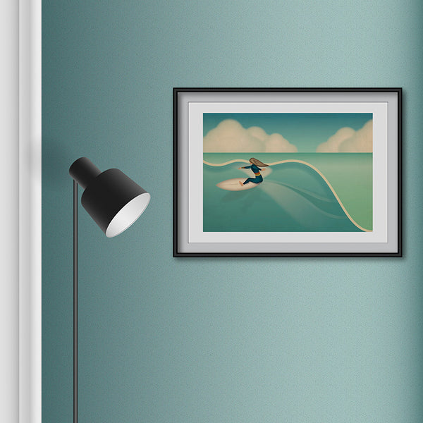 Cutback Art Print