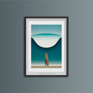 Noll at Pipeline Art Print