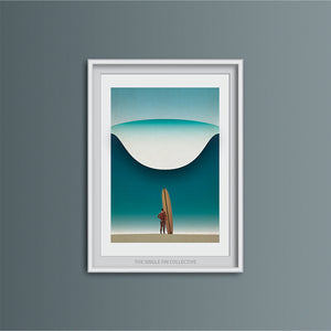 Noll at Pipeline Art Print