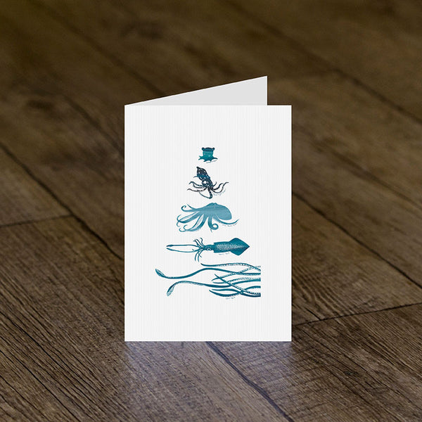 Octopus & Squid Greeting Card