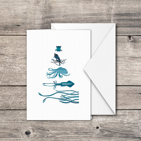 Octopus & Squid Greeting Card