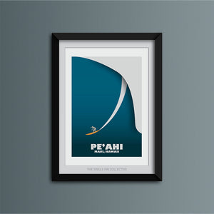 Peahi Big Wave Art Print