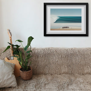 Pipeline Masters design showing a surfer surfing a large wave