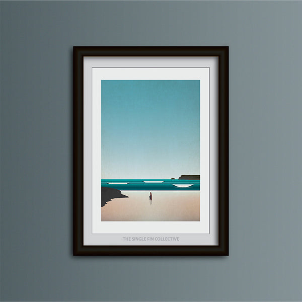 Polzeath Surf Spot Art Print