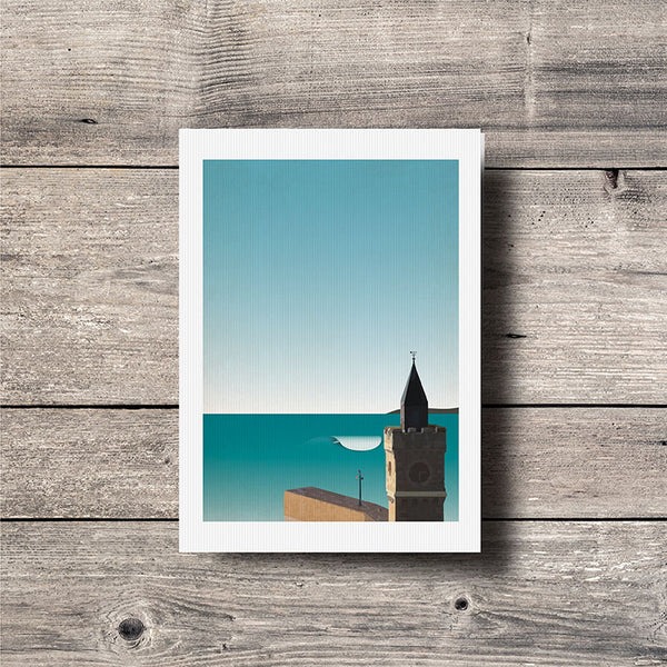 Porthleven Surf Spot Greeting Card