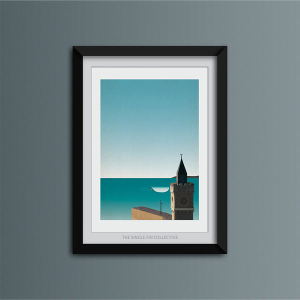 Porthleven Wave Art Print