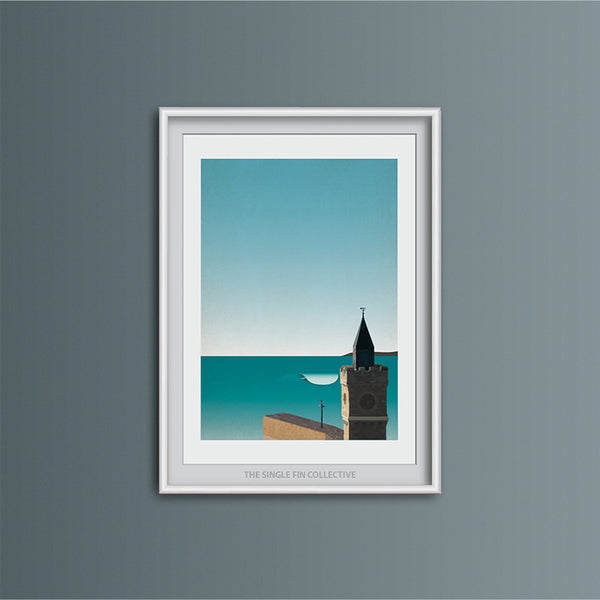 Porthleven Wave Art Print