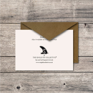 Polzeath Surf Spot Greeting Card